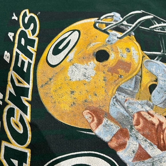 Vintage Green Bay Packers NFL Football Sports 1990s Crewneck Sweatshirt - Picture 2 of 7